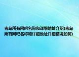 青島所有網(wǎng)吧名稱和詳細(xì)地址介紹(青島所有網(wǎng)吧名稱和詳細(xì)地址詳細(xì)情況如何)