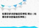 杜塞爾多夫舒曼音樂(lè)學(xué)院 博士（杜塞爾多夫舒曼音樂(lè)學(xué)院）