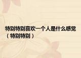 特別特別喜歡一個(gè)人是什么感覺(jué)（特別特別）