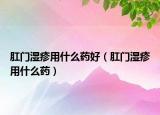 肛門濕疹用什么藥好（肛門濕疹用什么藥）