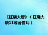 《紅燒大唐》（紅燒大唐11等著看戲）