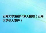 云南大學(xué)生被10多人圍毆（云南大學(xué)砍人事件）