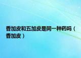 香加皮和五加皮是同一種藥嗎（香加皮）
