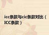 icc條款與cic條款對比（ICC條款）