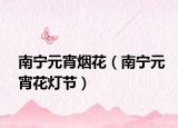 南寧元宵煙花（南寧元宵花燈節(jié)）