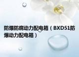 防爆防腐動力配電箱（BXD51防爆動力配電箱）