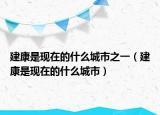建康是現(xiàn)在的什么城市之一（建康是現(xiàn)在的什么城市）