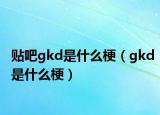 貼吧gkd是什么梗（gkd是什么梗）