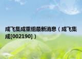 成飛集成重組最新消息（成飛集成[002190]）