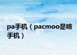 pa手機（pacmoo是啥手機）