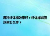 哪種纖體梅效果好（纖體梅減肥效果怎么樣）