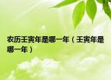 農(nóng)歷壬寅年是哪一年（壬寅年是哪一年）