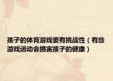 孩子的體育游戲要有挑戰(zhàn)性（有些游戲運(yùn)動(dòng)會(huì)損害孩子的健康）