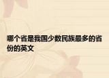 哪個(gè)省是我國(guó)少數(shù)民族最多的省份的英文