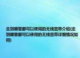 走到哪里都可以使用的無線寬帶介紹(走到哪里都可以使用的無線寬帶詳細情況如何)