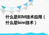 什么是BIM技術(shù)應(yīng)用（什么是bim技術(shù)）