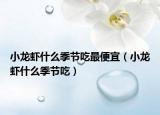 小龍蝦什么季節(jié)吃最便宜（小龍蝦什么季節(jié)吃）