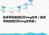 安卓手機如何打開dwg文件（安卓手機如何打開dwg文件里）