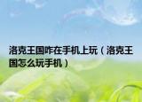 洛克王國(guó)咋在手機(jī)上玩（洛克王國(guó)怎么玩手機(jī)）