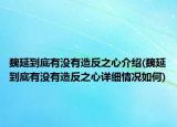 魏延到底有沒有造反之心介紹(魏延到底有沒有造反之心詳細情況如何)