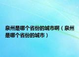 泉州是哪個省份的城市啊（泉州是哪個省份的城市）