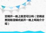 空調(diào)開一晚上除濕可以嗎（空調(diào)設(shè)置到除濕模式能開一晚上嗎簡介介紹）