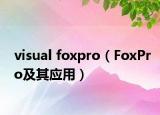 visual foxpro（FoxPro及其應用）