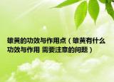 雄黃的功效與作用點(diǎn)（雄黃有什么功效與作用 需要注意的問題）