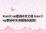 toss(it up歌詞中文介紹 toss it up歌詞中文詳細(xì)情況如何)