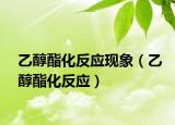 乙醇酯化反應(yīng)現(xiàn)象（乙醇酯化反應(yīng)）
