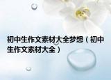 初中生作文素材大全夢想（初中生作文素材大全）
