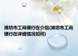濰坊市工商銀行在介紹(濰坊市工商銀行在詳細(xì)情況如何)