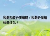 稅務稅收分類編碼（稅務分類編碼是什么）