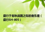 盛行于春秋戰(zhàn)國之際的音樂是（盛行SH-805）