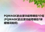 PQMAGIC的主要功能有哪些?介紹(PQMAGIC的主要功能有哪些?詳細(xì)情況如何)