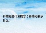 纖維化是什么概念（纖維化表示什么）