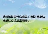 貼吧挖墳是什么意思（挖墳 百度貼吧或社交論壇常用語）