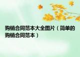 購(gòu)銷合同范本大全圖片（簡(jiǎn)單的購(gòu)銷合同范本）