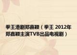 拳王港劇鄭嘉穎（拳王 2012年鄭嘉穎主演TVB出品電視?。? /></span></a>
                        <h2><a href=