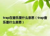 trap在音樂里什么意思（trap音樂是什么意思）