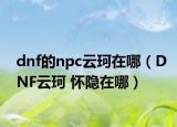 dnf的npc云珂在哪（DNF云珂 懷隱在哪）