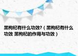 黑枸杞有什么功效?（黑枸杞有什么功效 黑枸杞的作用與功效）