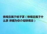 鐵觀音屬于啥子茶（鐵觀音屬于什么茶 詳細為你介紹鐵觀音）