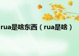 rua是啥東西（rua是啥）