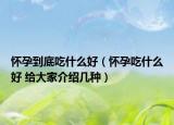 懷孕到底吃什么好（懷孕吃什么好 給大家介紹幾種）