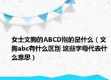 女士文胸的ABCD指的是什么（文胸abc有什么區(qū)別 這些字母代表什么意思）