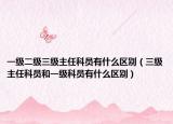 一級(jí)二級(jí)三級(jí)主任科員有什么區(qū)別（三級(jí)主任科員和一級(jí)科員有什么區(qū)別）