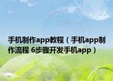 手機制作app教程（手機app制作流程 6步驟開發(fā)手機app）