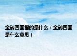 金磚四國指的是什么（金磚四國是什么意思）