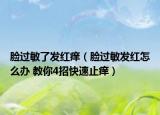 臉過敏了發(fā)紅癢（臉過敏發(fā)紅怎么辦 教你4招快速止癢）